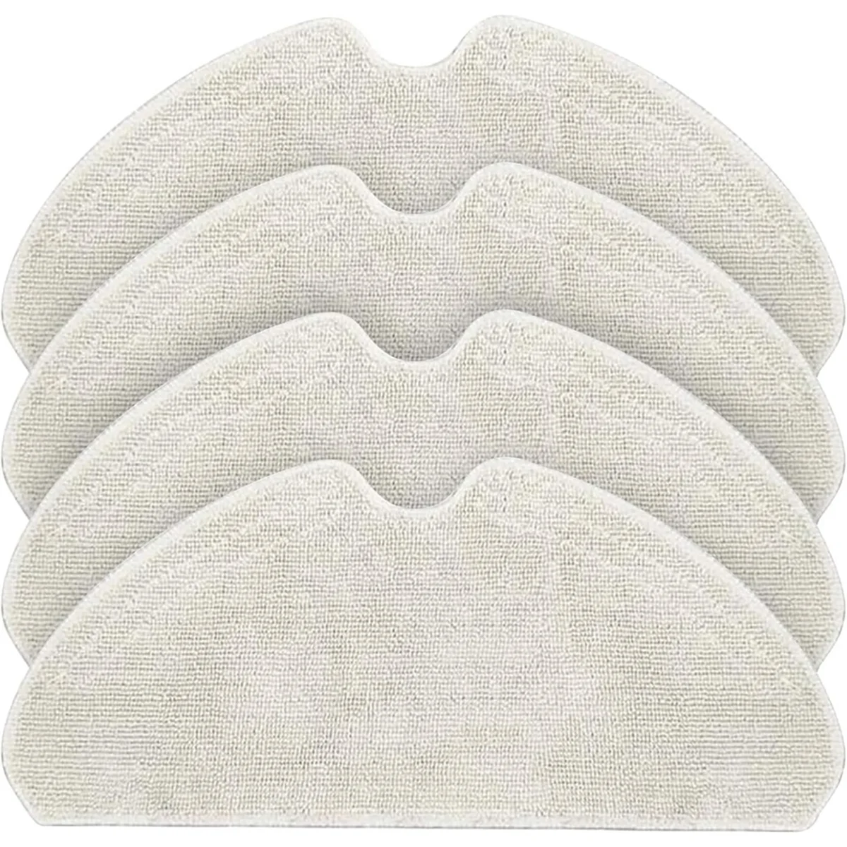 4 Pack Replacement Mop Pads for Dreame D10S, D10S PRO, D9 Max, F9 PRO Robot Vacuum Cleaner, Washable Reusable Mop Pad#A66K