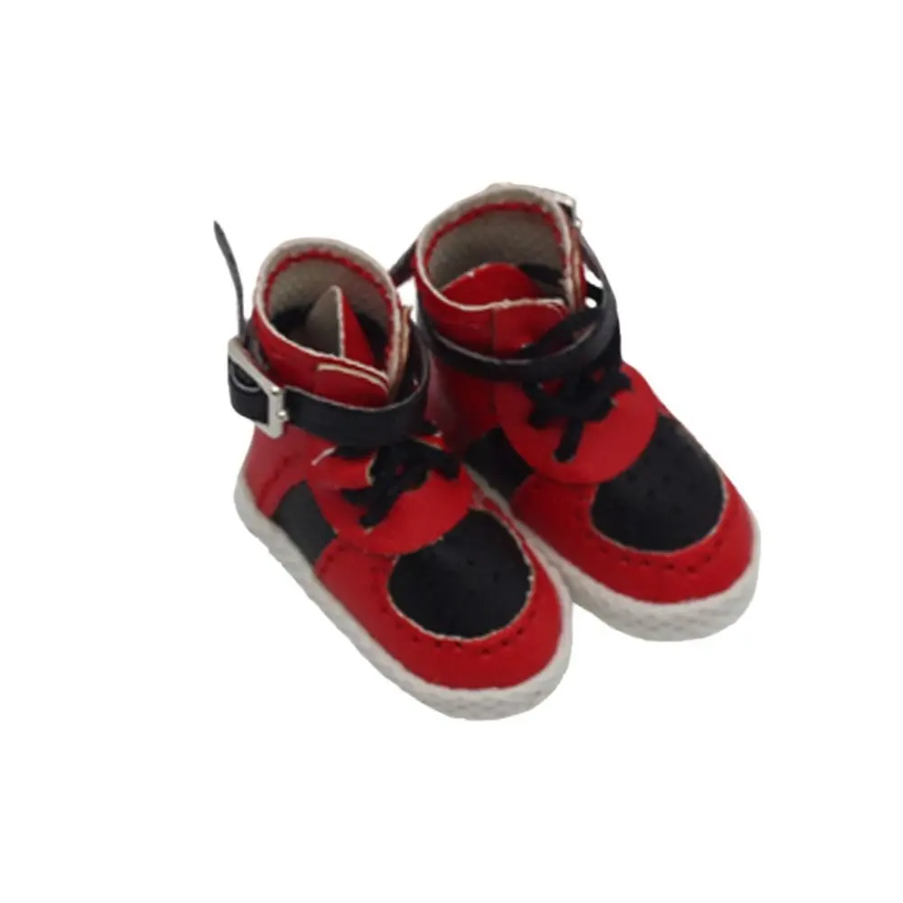 Bottes en cuir PU multicolores à la mode pour Ob11, bottes en cuir PU de 15cm, chaussures mignonnes et délicates pour enfants