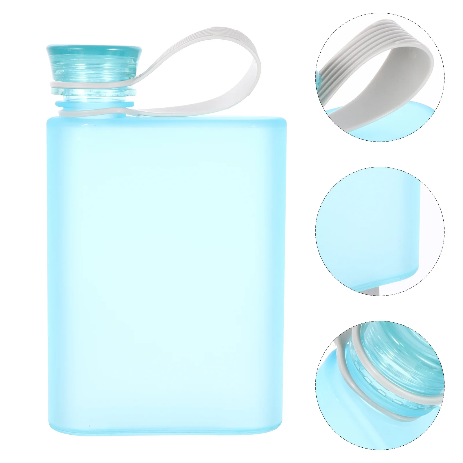 

1pc Sports Drinking Bottle Portable Leakproof Water Storage Holder Plastic Water Container For Fitness Outdoor Travel Use