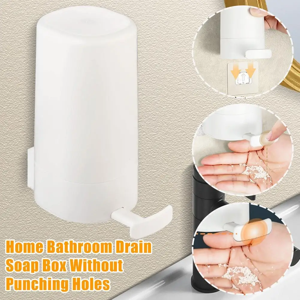 Bar Soap Grinder Solid Soapy Bar Grinding Box Holder Wall Mounted Crusher Mincer Refillable Soapy Bar Dispenser For Bathroom