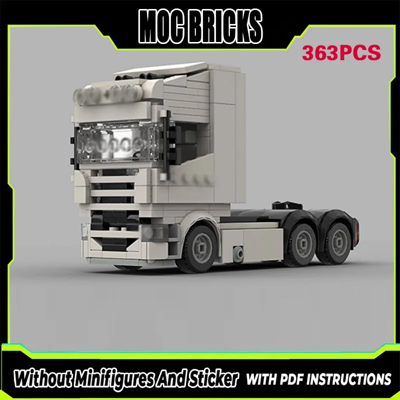 

City Car Model MOC Building Bricks 650S High-End Heavy Truck Modular Technology Gifts Holiday Assemble Children Toys Suit