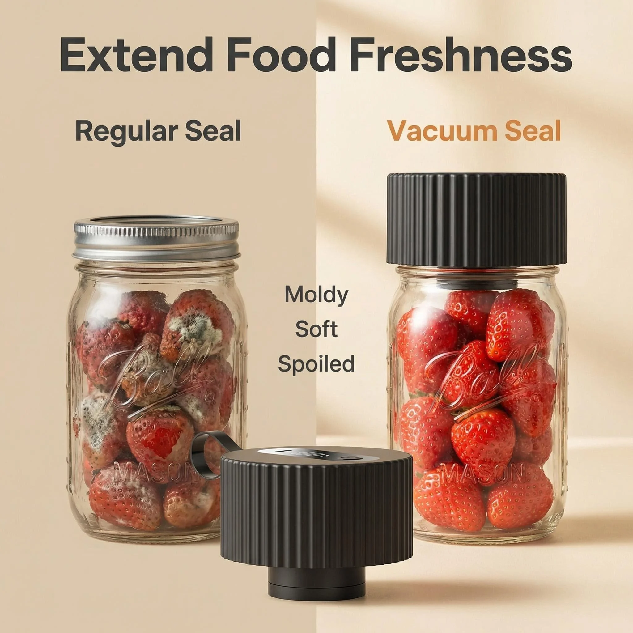 

Электрическая вакуумная машина для герметизации бутылок с широким горлышком, пакеты и контейнеры для хранения продуктов, подходят для предварительной подготовки, сухих продуктов.