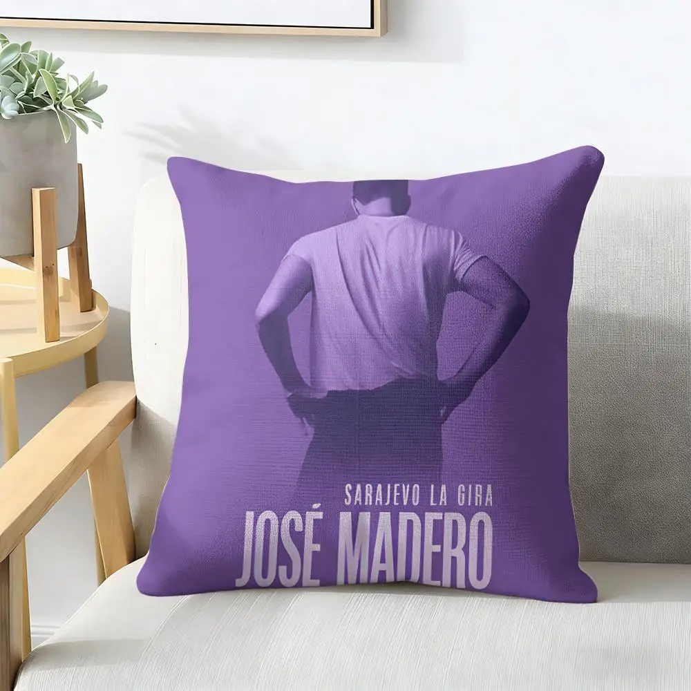 J-Jose Madero Sarajevo Cushion Cover Natural Linen Organic Fabric Double-Sided Printing Breathable For Decor