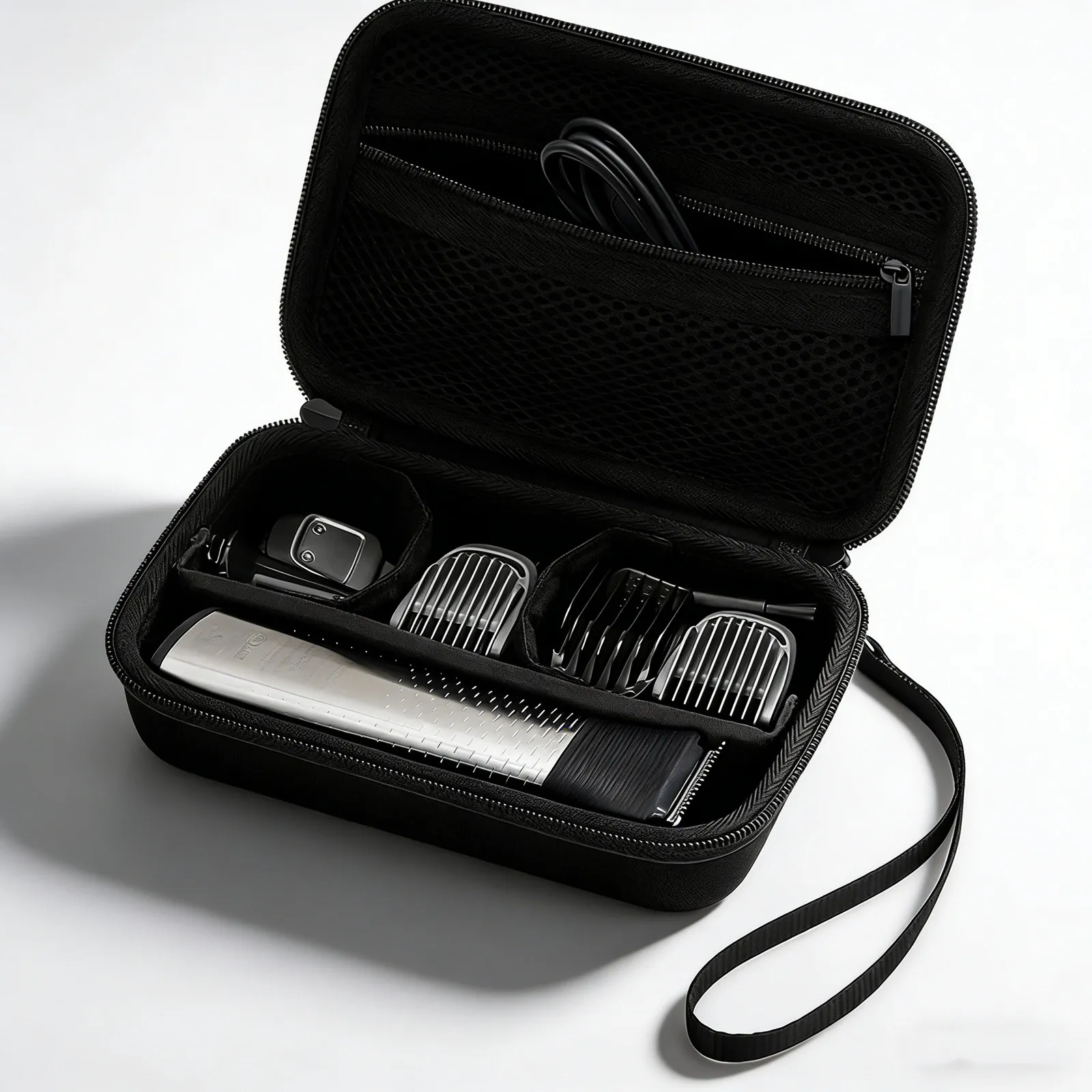 Hard Shell Razor Case Electric Trimmer Storage Protective Eva Travel Bag for Hair Clipper Shaver Grooming Tool Organizer