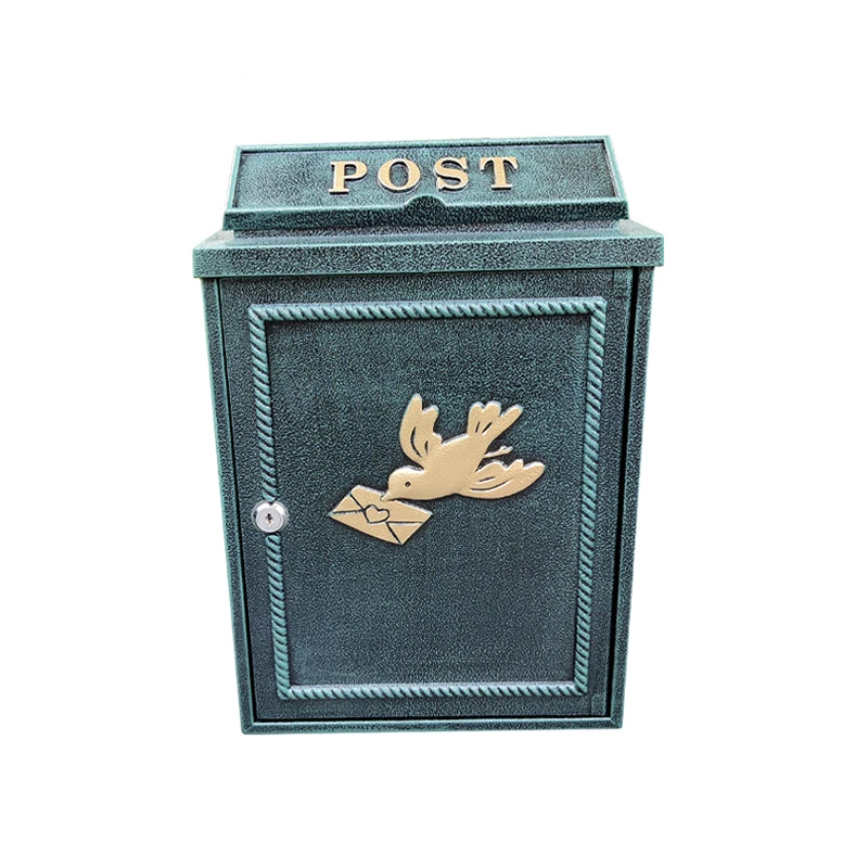 Cast aluminum mailbox for home portable shipping