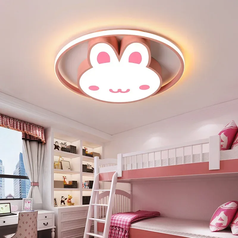 Modern Nordic Giraffe Ceiling Light Bedroom Cartoon Remote Ceiling Lights Nordic Bedroom Kawaii Room Decor Girl Children Room Li