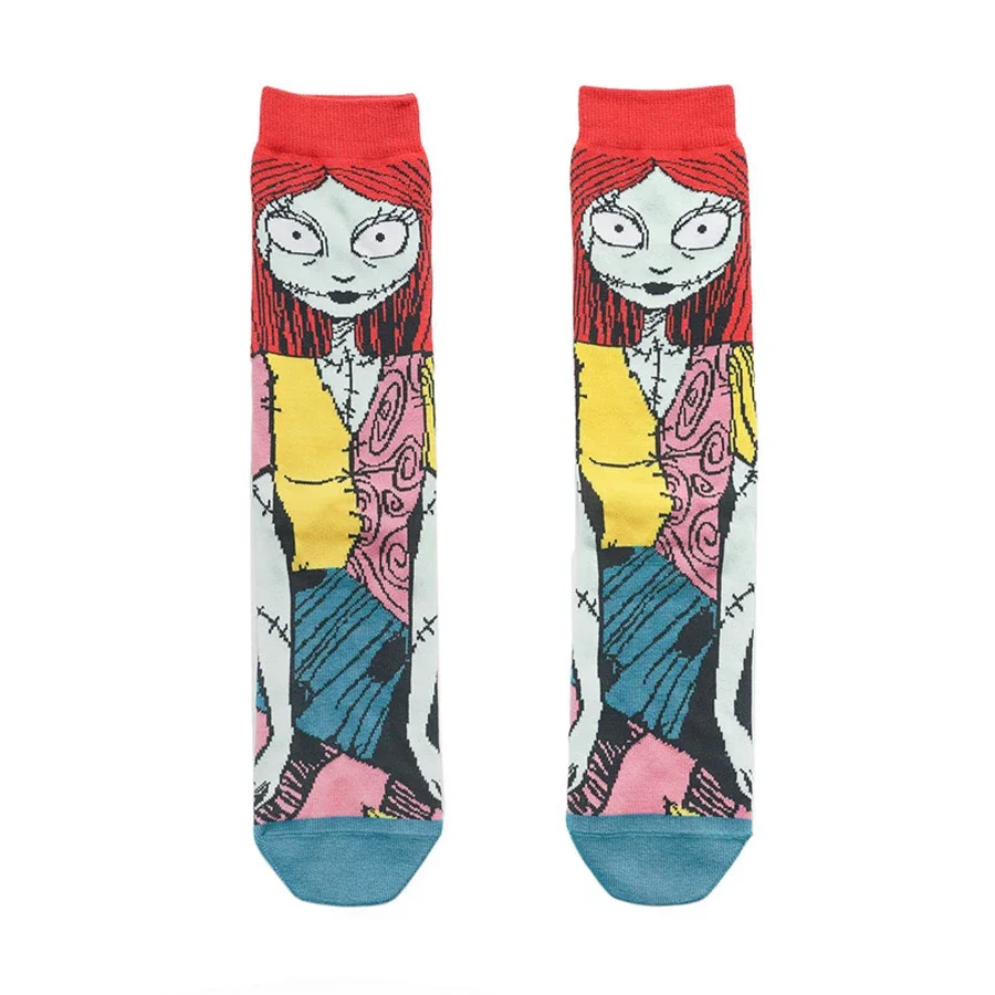 MINISO Disney Anime Socks Men Women Cartoon Gamers Novelty Funny Calcetines