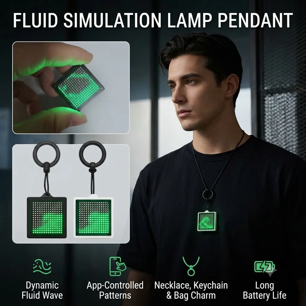 New Futuristic Neon Dynamic Flowing Water LED Desk Lamp Fluid Simulation Stress Relief Creative Decorative Night Light