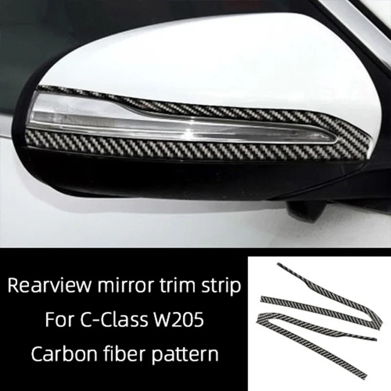 

Real Carbon Fiber Sticker For Mercedes Benz C Class W205 Air Outlet Frame Speaker Horn Cover Steering Wheel Modification Parts