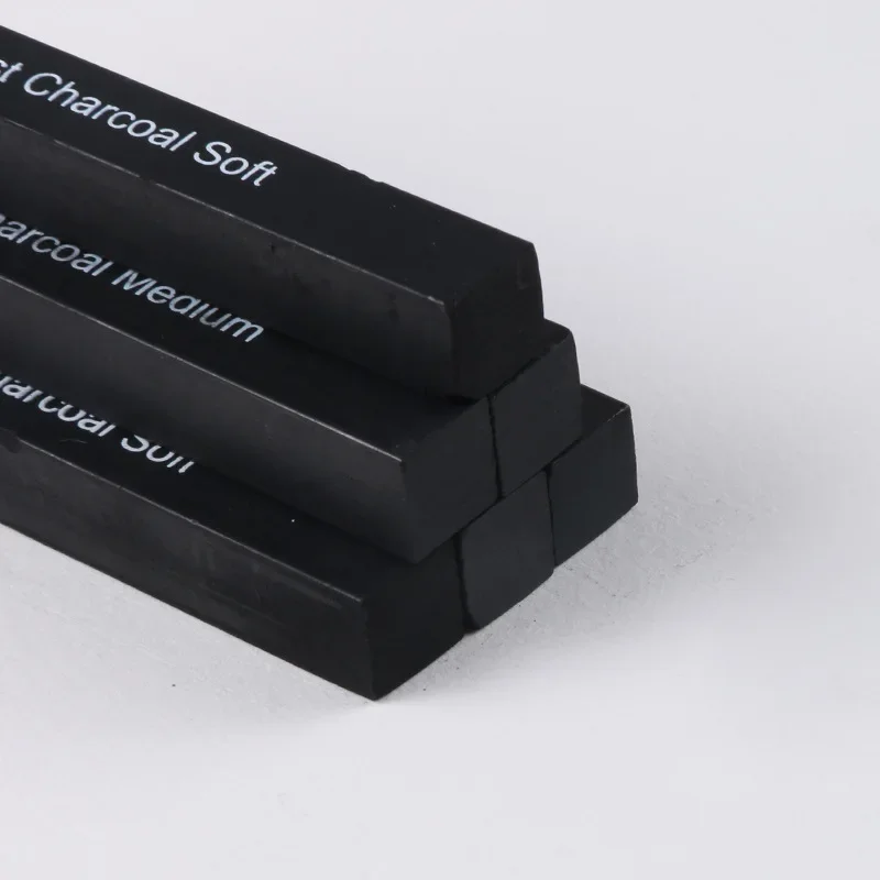 

Premium 6Pcs Square Sketch Charcoal Sticks Soft Medium Hard Compressed Drawing Pencils Set Graphite Rod Art Supplies