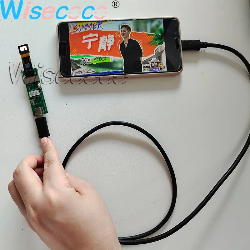 Wisecoco 0,39 cala FHD ekran OLED mikro wyświetlacz MIPI 1080P USB C płyta sterownicza kamera termowizyjna noktowizor teleskop broniący