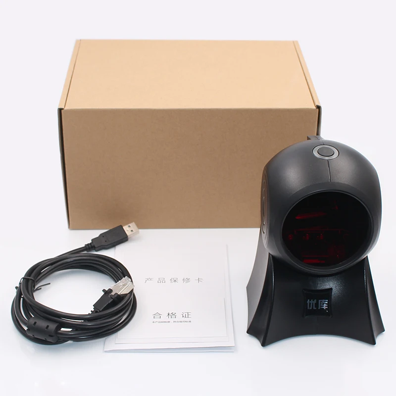 YK-8120 Omni Barcode Scanner Laser com 20 linhas de laser e leitor de órbita de apresentação de velocidade de de decodificação extra rápida