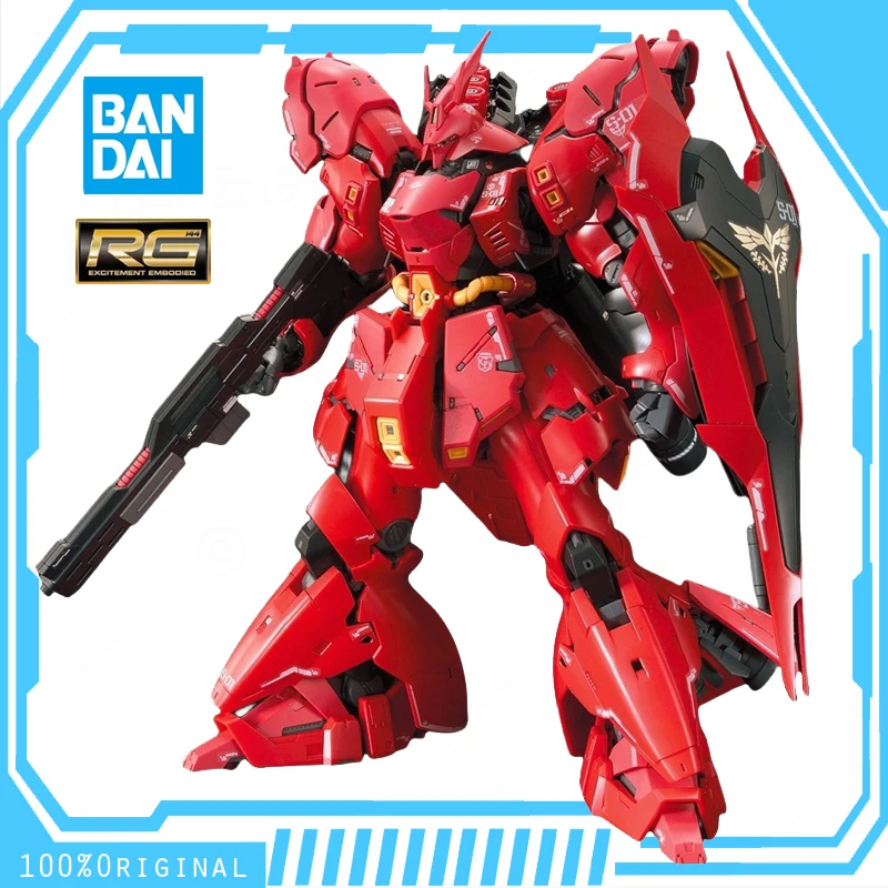 In Stock BANDAI ANIME MOBILE SUIT GUNDAM RG 1/144 MSN-04 SAZABI Assembly Plastic Model Kit Action Toys Figures Gift