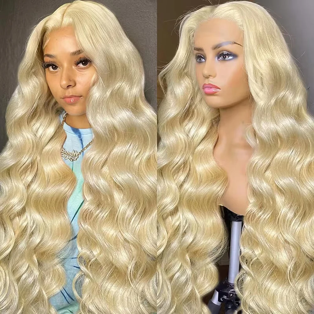 Body Wave 30 40 Inch 613 Blonde Hd Transparent Lace Frontal Brazilian Color 13x6 13x4 Lace Front Human Hair Wigs For Woman