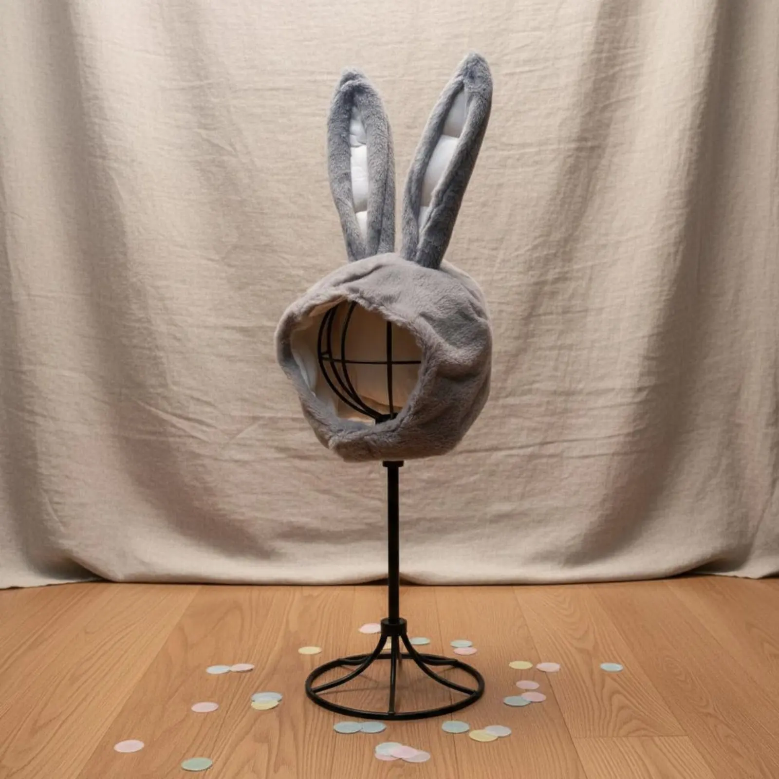 

Hare Ear Hood Cute Cuddly Hare Hat Soft Hare Headwear Photo Prop for Teens, Cosplay