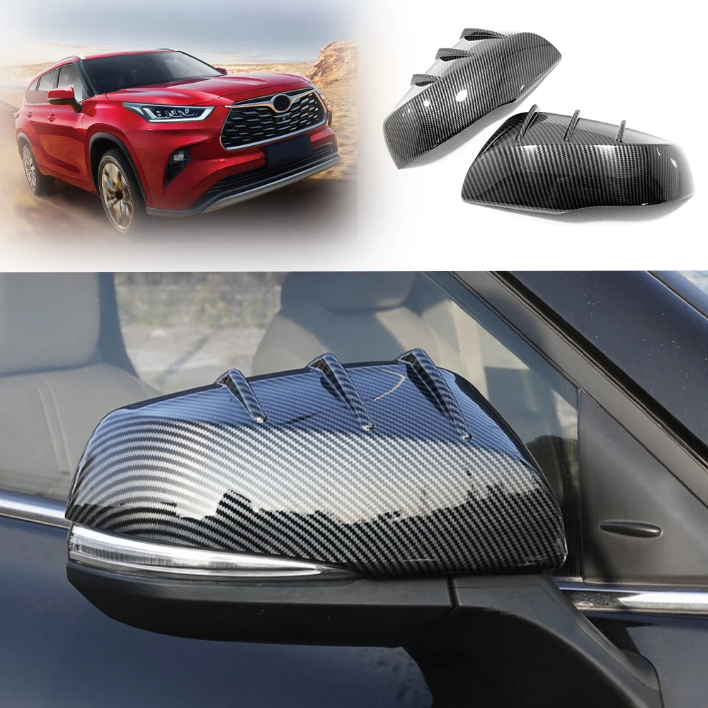 

Rearview Mirror Cover Protector For Toyota Highlander Kluger 2022 2023 2024 Car Accessories Rearview Mirror Rain Eyebrow Sticker