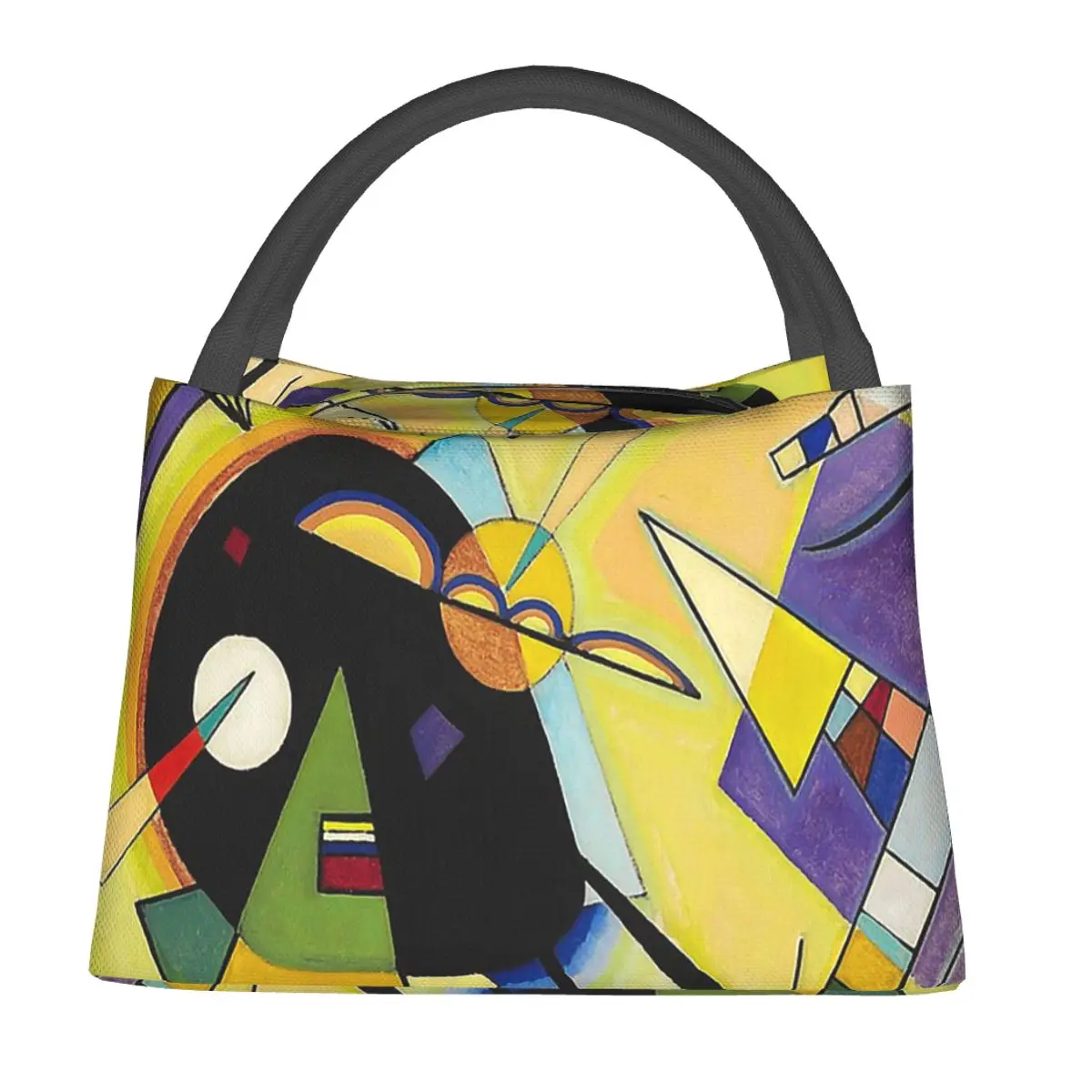 Wassily Kandinsky Art Painting, Abstract Art Lunch Bags Bento Box Waterproof Lunch Tote Picnic Bags Thermal Bag for Woman Work