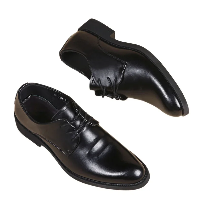 Pointed Toe Dress Shoes Man Black Social Shoe for Men High Quality Fashion Elegant and Classic 2024 Style Footwear Suit Trend 39