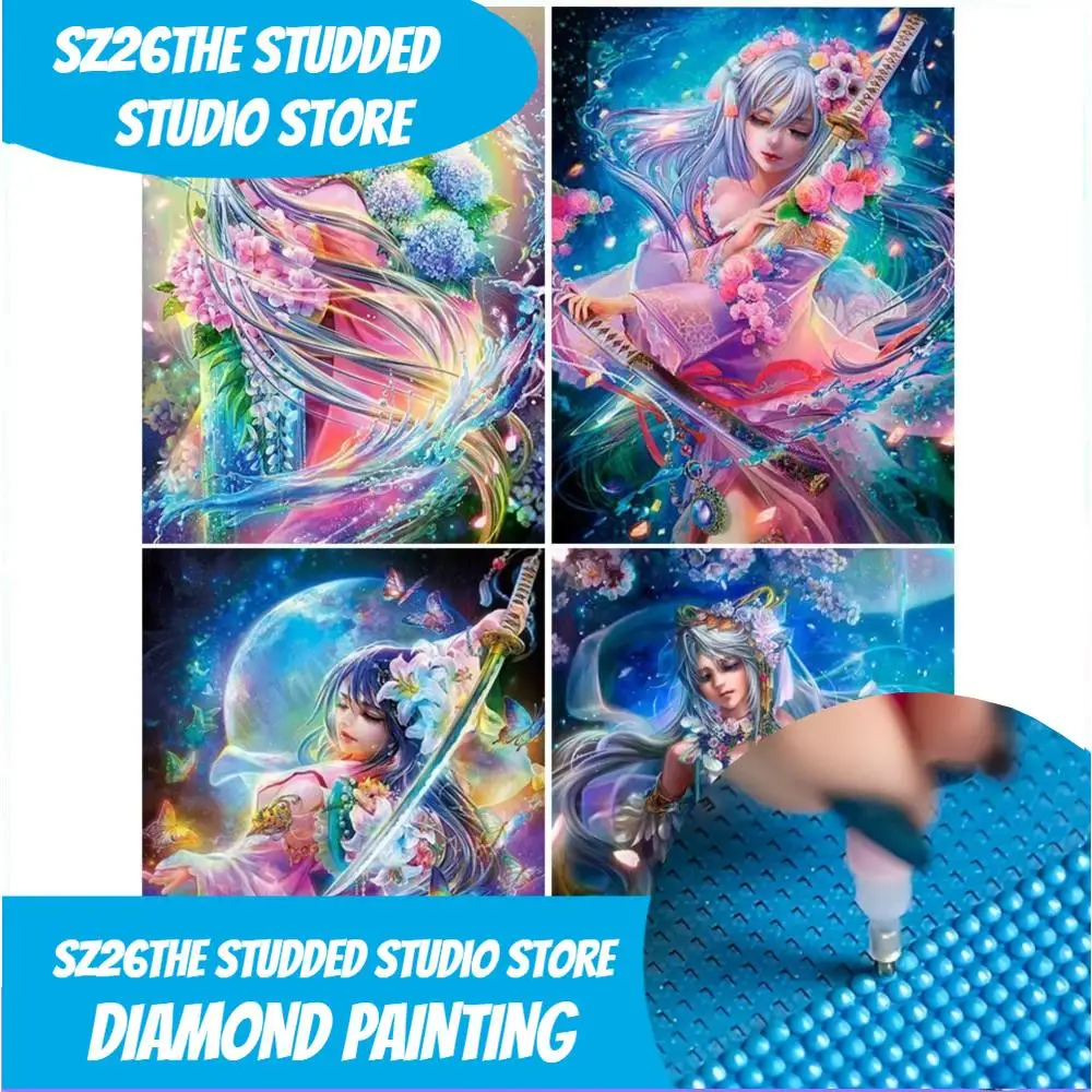

Алмазная вышивка Sz26: Бархатная вышивка стразами, полная выкладка, фэнтези, мозаика, картина из страз, декор