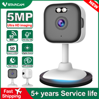 Vstarcam 5MP HD Camera Supports 5G WiFi Two Way Audio Baby Monitor Mini Indoor CCTV Security Camera AI Human Detection Camera