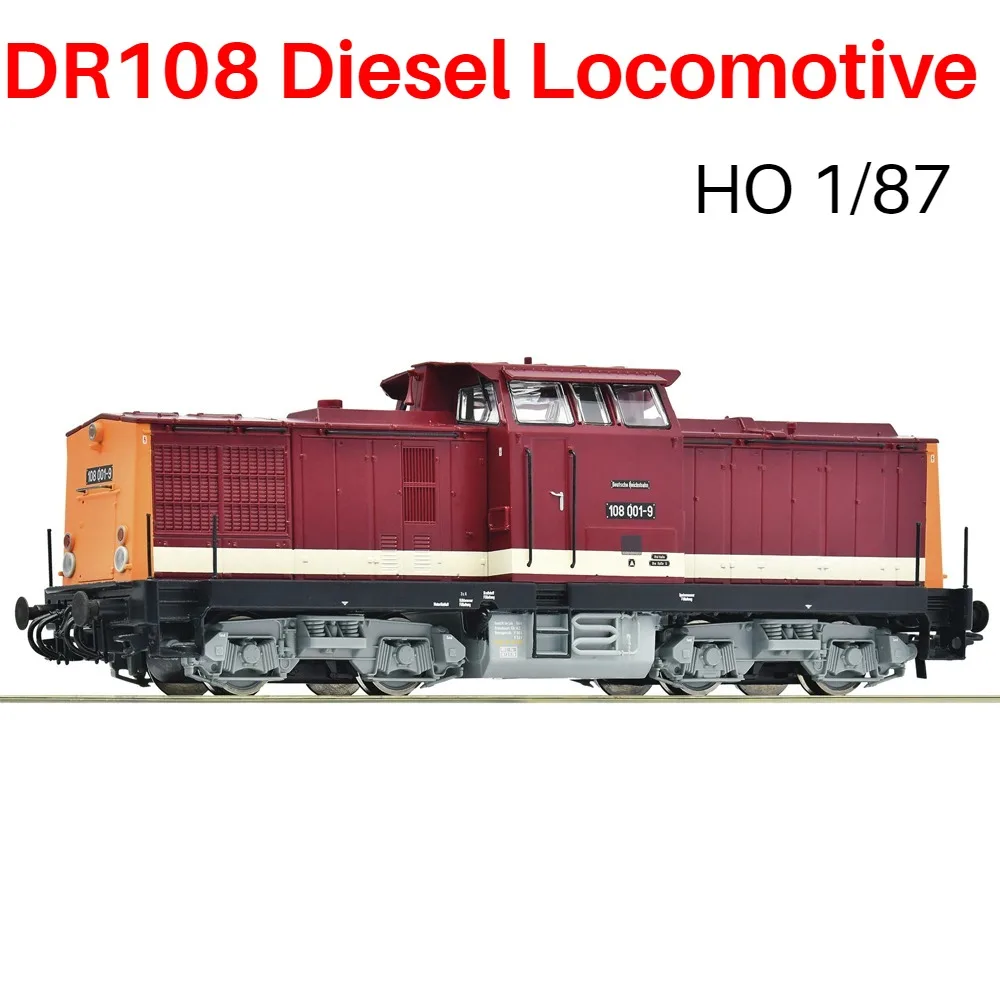 

ROCO HO Scale 1/87 Model Train DR108 Diesel Locomotive 70817 DC Analog Version Collectible Display Item Boys' Toy Gift