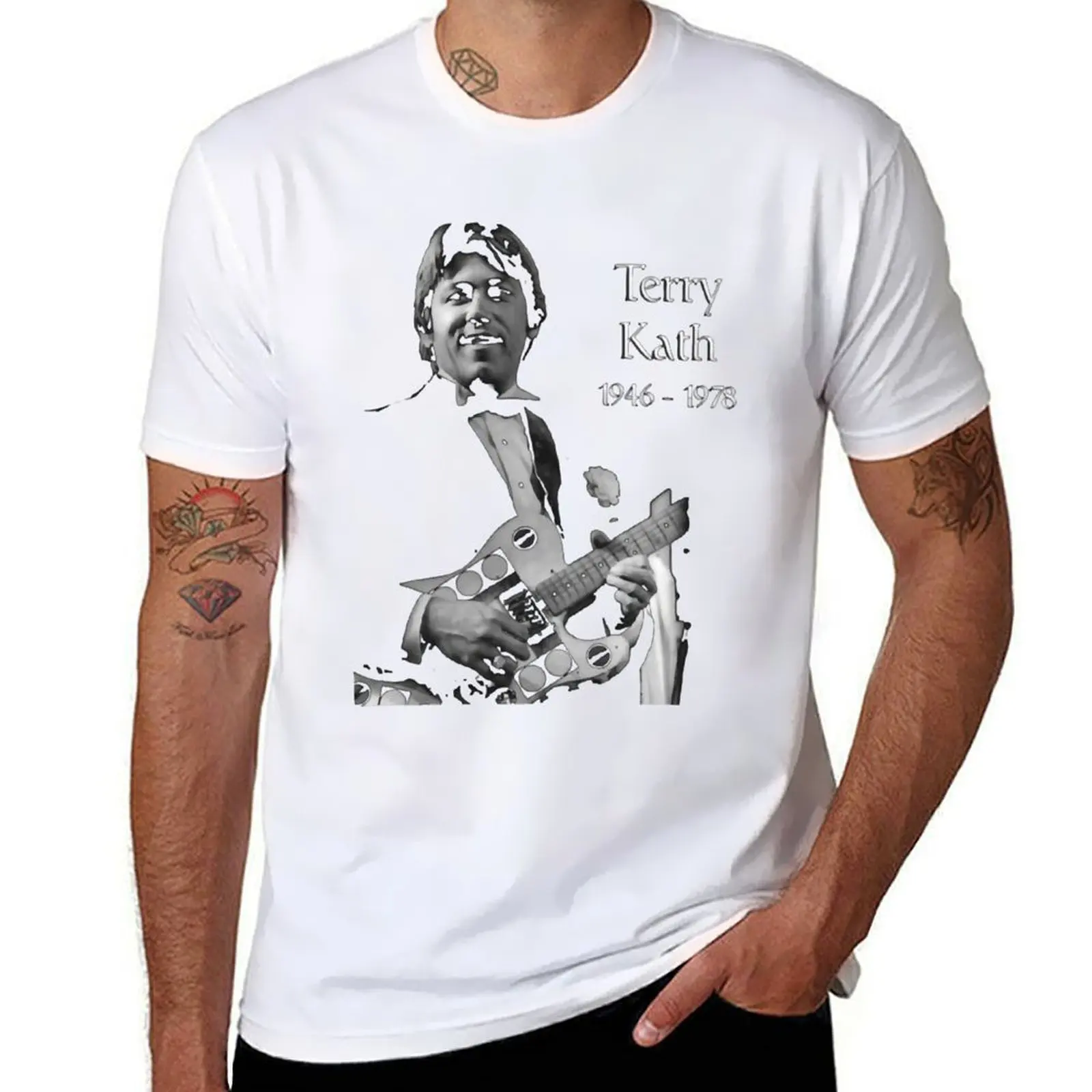 

Terry Kath-Guitarist, Lead Vocals T-Shirt cotton t shirts man 100% printed t shirts for man T-Shirt