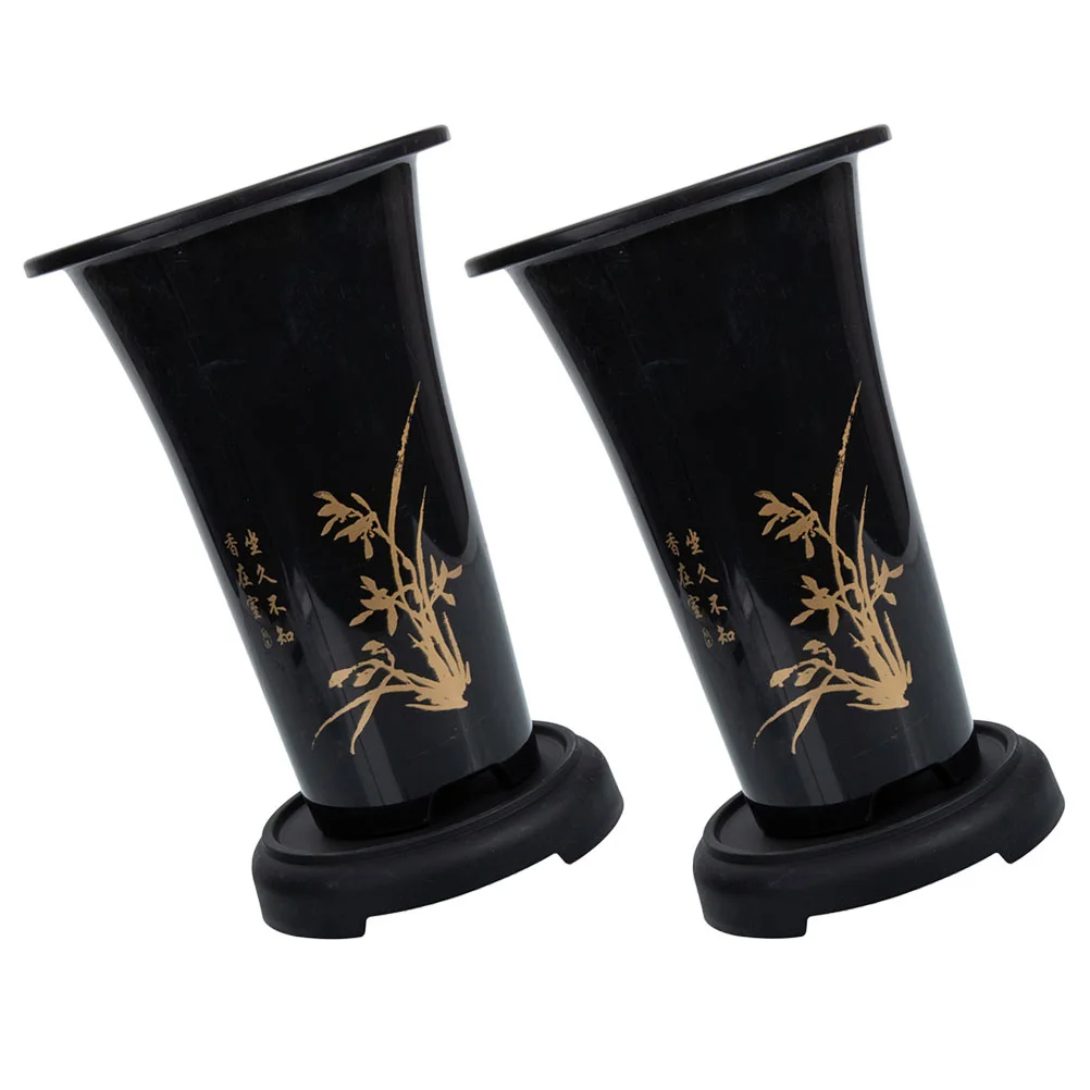 

2 Sets Orchid Pot Planters Flower Pots for Indoor Plants Planting Plastic Decor Vase Containers Nursery Decorative