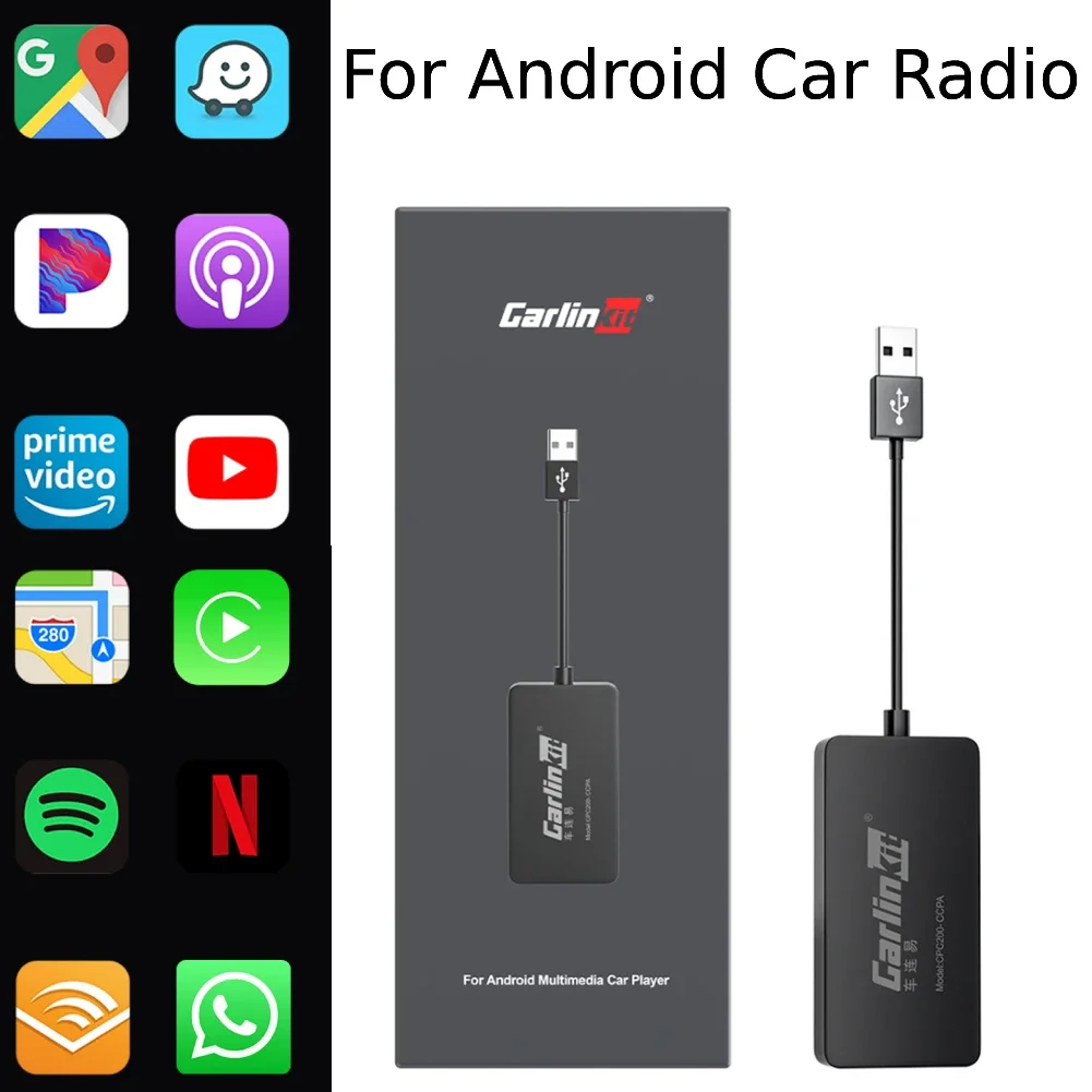 LoadKey/Carlinkit Wired/Wireless Car Play Wireless Android Auto Dongle for Modify Android Screen Car Ariplay Smart Link IOS 15