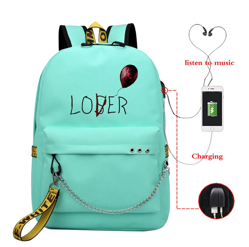 

Lover Loser Backpack mochila Large School Bag Teenage Girls Usb Charging Women Book Bag Big High Schoolbag Youth Leisure College