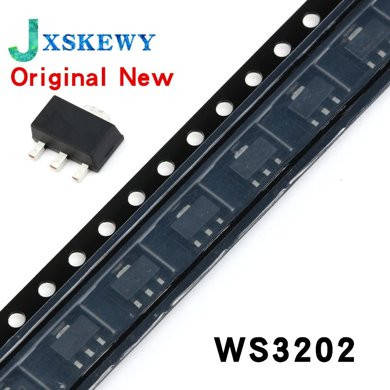 10PCS/Lot New original WS3202K-3/TR WS3202K WS3202 SOT-89 Over voltage and over current protection IC