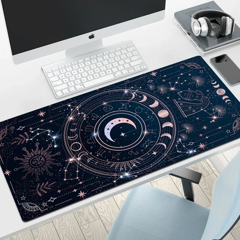 Tarot Card Mouse Pad Kawaiis Mousepad Genshin Impact Gaming Accessories Aesthetics Cute Desk Mat Keyboard Pad for Computer Mouse