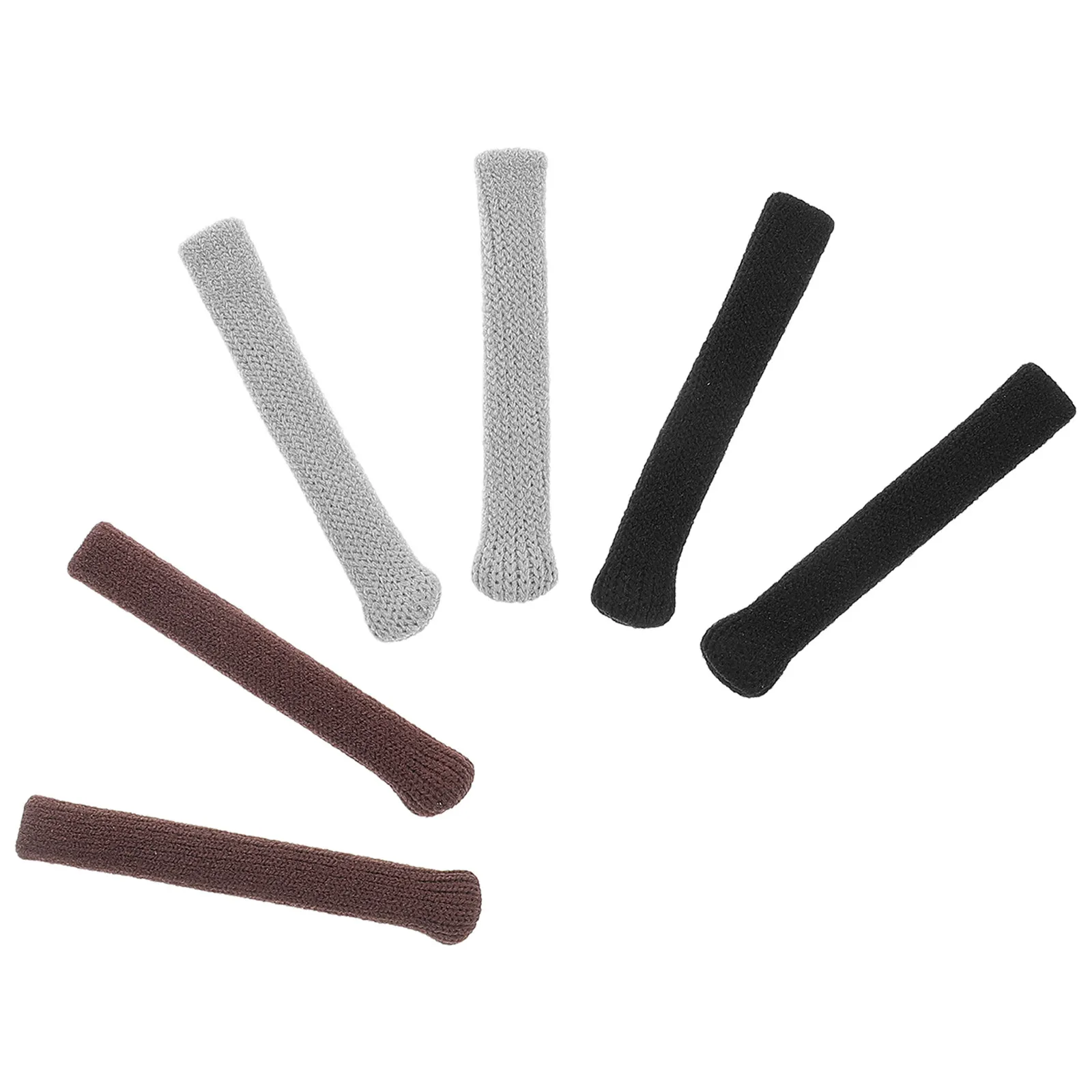 

Набор из 6 мягких вязаных накладок на дужки очков, нескользящие, универсальные, для защиты дужек очков