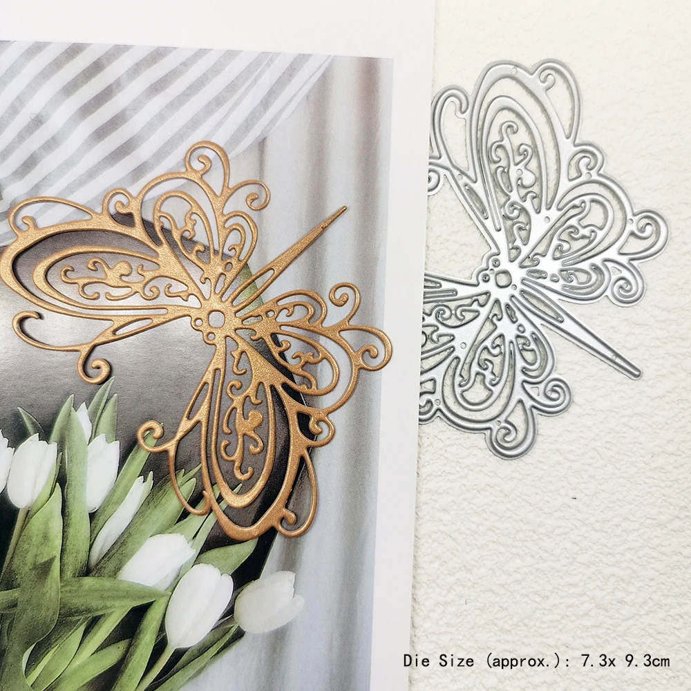 

Butterfly Metal Cutting Dies Card Making Scrapbooking Slimline Die Cut Mold Template for Paper Craft Diy