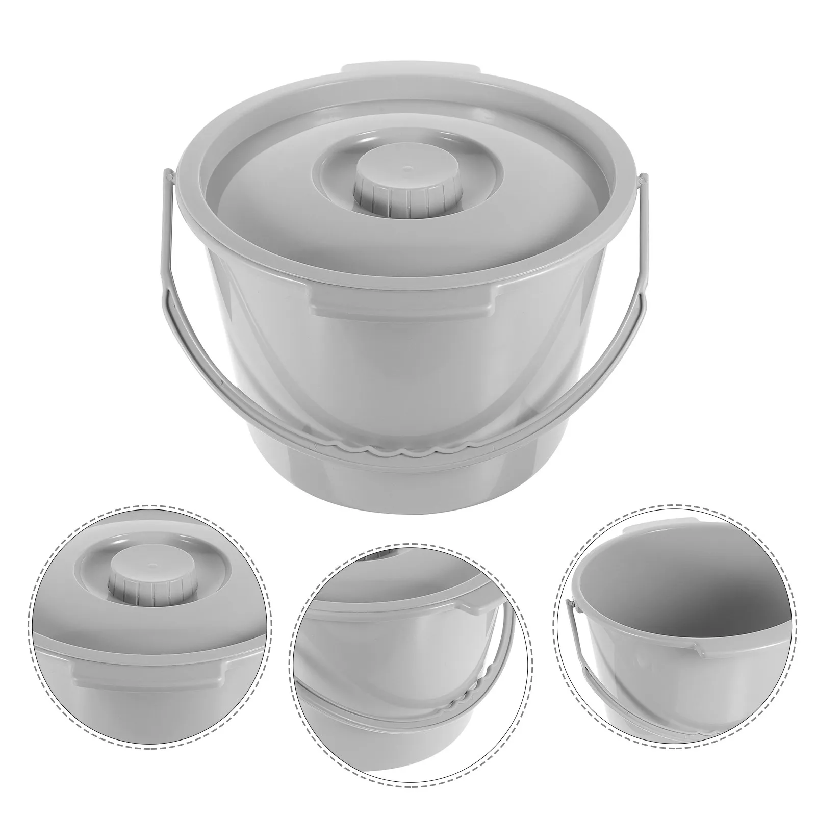 

Портативный туалет-ведро для пожилых, инвалидов, беременных и взрослых, с крышкой, большой емкости, предотвращает брызги и запахи