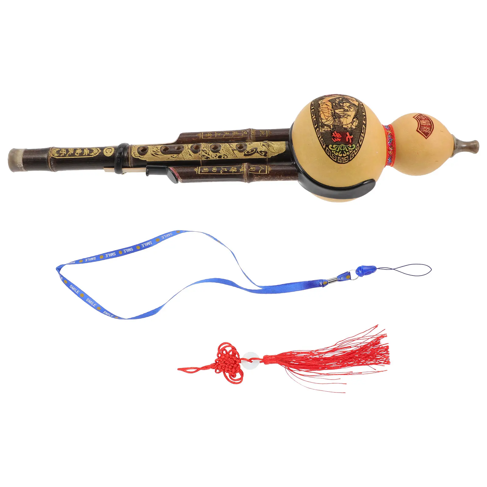 

Durable Purple Bamboo Hulusi C Tone Chinese Traditional Wind Instrument With Fine Details For Music Lovers