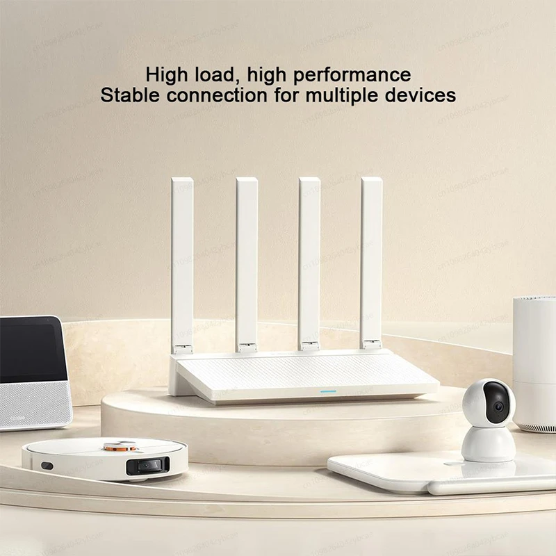 XIAOMI MIJIA Router AX3000T，2.4GHz 5GHz WiFi 6，Dual WAN Port Access LAN LED NFC Connect，Home Office Gaming，Support MIHOME APP