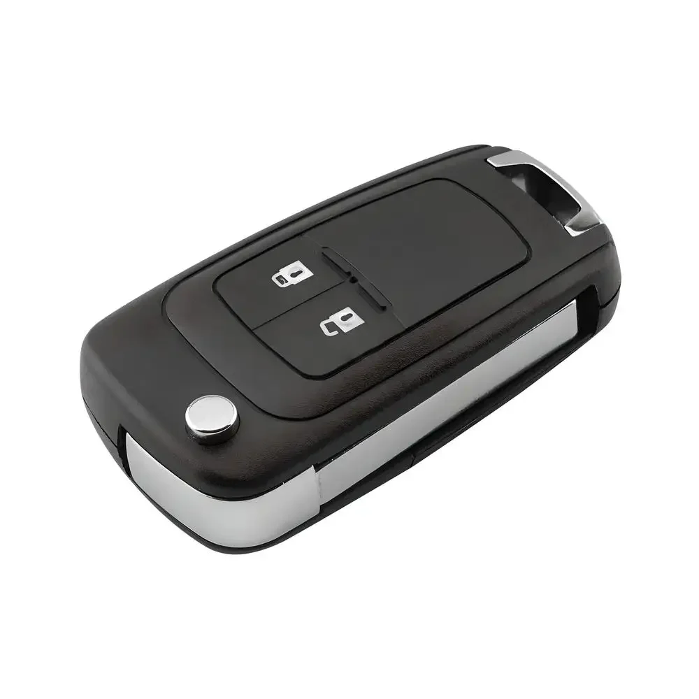 Hochwertiges faltbares Schlüsselgehäuse für Opel Insignia, Astra J, Zafira, Corsa E, Meriva, Adam & Vauxhall – 3‑Tasten Klapp‑Fernbedienung mit ungeschnittener Metallklinge, Keyless‑Entry, robustem ABS‑Kunststoff, stil – Detail 5