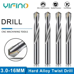 YIFINO Parallel Shank Hard Alloy Bit Large Full Drilling Iron Stainless Steel Drilling Special Super Hard Fried Twist Drill