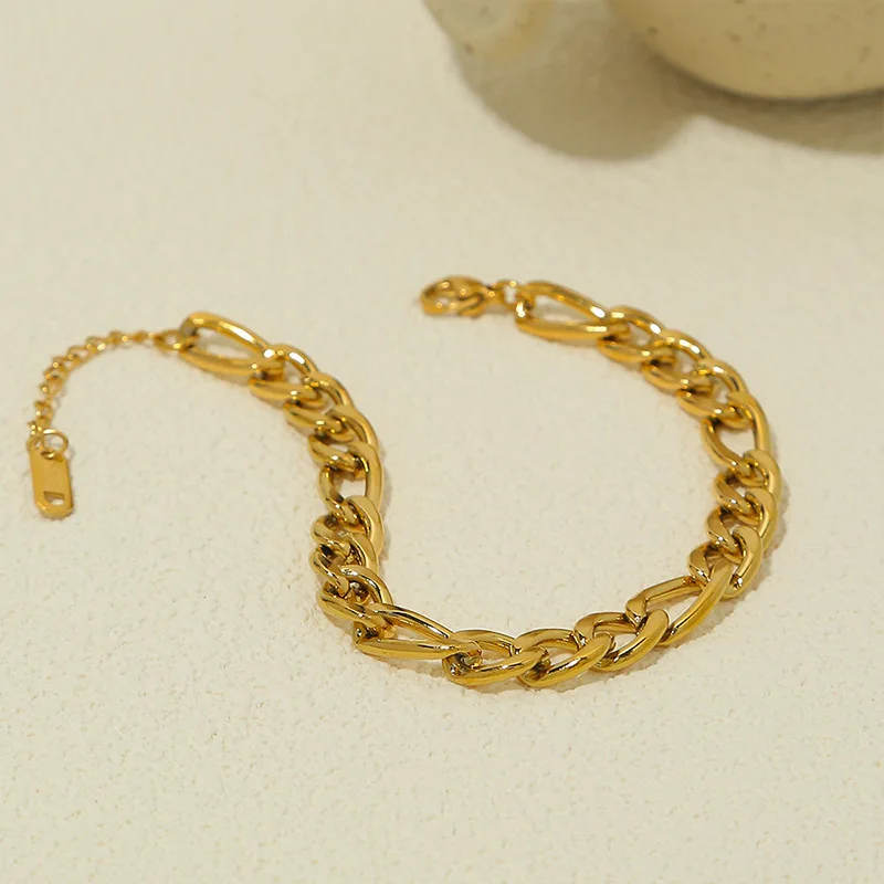 Ins Style Stainless Steel Bracelet Jewelry Inlaid Cubic Zircon Bracelet Bangles for Women Waterproof Trendy Jewelry Gift