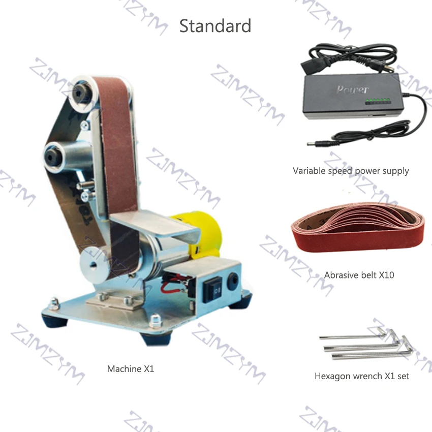 Electric Belt Sander Vertical Miniature Electric Belt Machine DIY Desktop Belt Grinder Knife Sharpener 110-220V 4000-9000/min