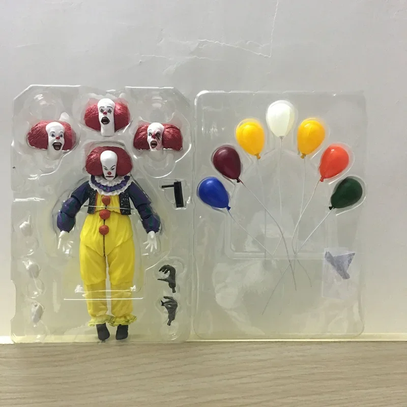 Joker Stephen King Clown Pennywise Action Figures Desktop Model Ornaments Collection Horror Toys Doll Halloween Christmas Gifts