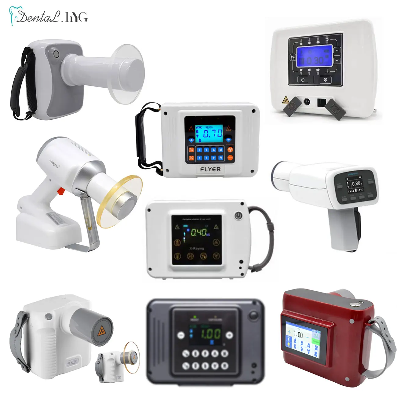 Portable Dental X-ray Machine High Frequency X Ray Unit Compatible with Digital Sensor X-ray Film Lab Equipment Dentistry