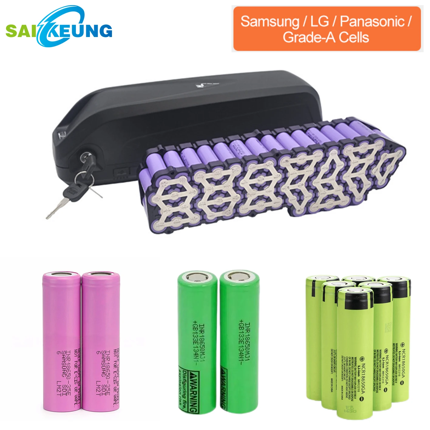 Hailong 48v 36 52v 60 72v 30 45ah Ebike Akku 20ah 25 35ah 40ah 50AH 60Ah batería de litio Bafang Motor 750W 1000W 2000w batería view 3