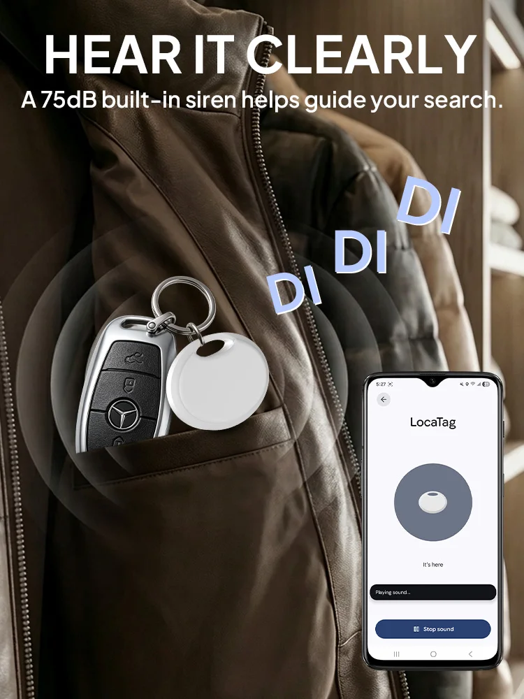 Für Google Find Hub Smart Tracker Android Bluetooth-Tracker Anti-Verlust-Schlüsselfinder Smart Tag für Schlüssel, Geldbörse, Tasche, Gepäck-Tracker – Detail 6