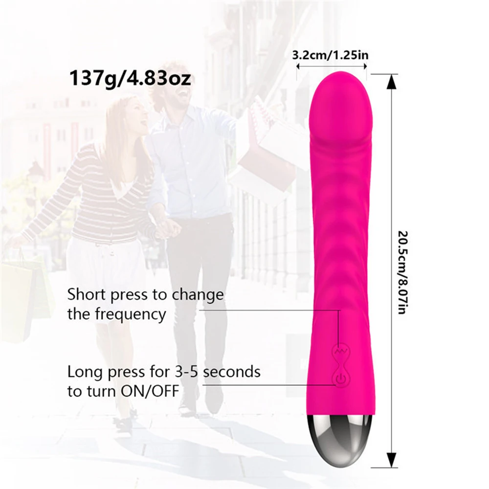 Powerful G-Spot Dildo Vibrator For Women Clitoris Stimulator USB Female Masturbator Goods Soft Silicone Sex Toys For Adults 18