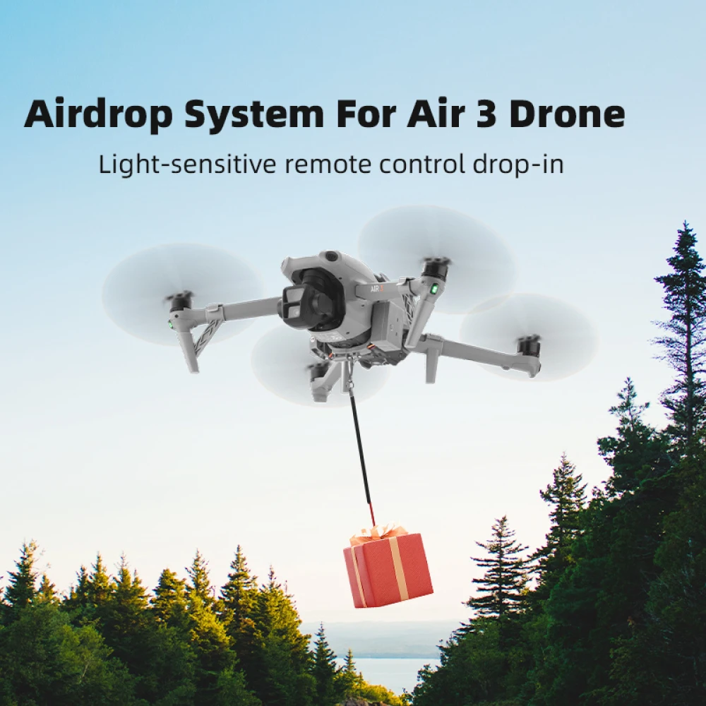 AIR 3 Payload Airdrop System, for DJI AIR 3 Transport Release with Landing Gear, Advertising Air Aerial Gift Rescue Thrower Kit