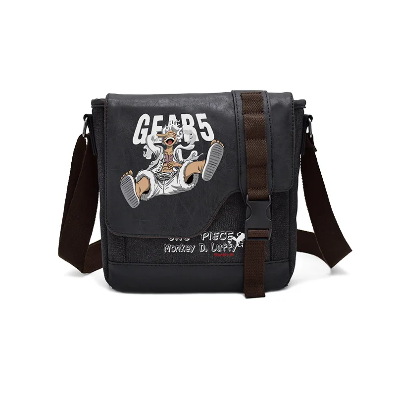 Japanese anime One Piece Luffy Handsome cartoon patterned shoulder bag Small gift