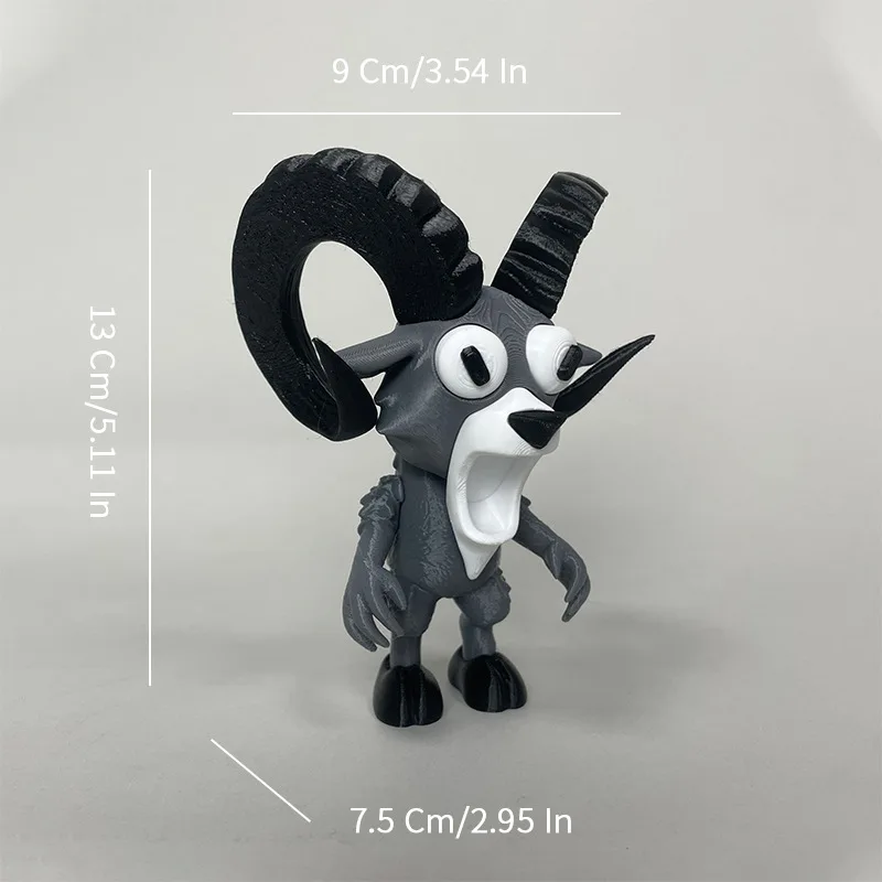 99 nuits dans la forêt Figurines jouet 3D imprimé cerf effrayé modèle en plastique forêt 99 jours nuit jeu Figurine pour cadeaux de noël