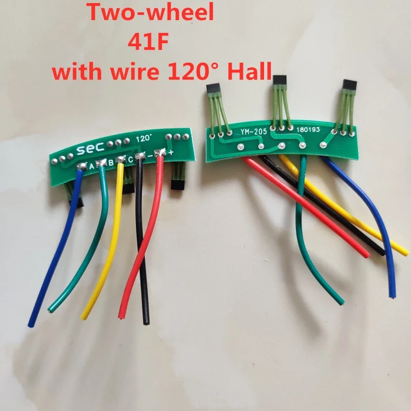 5pcs Two-wheel Electric Vehicle Motor Hall Plate Element 3144 41F 43F 413 Circuit Board Hall Sensor With Wire 120° Hall PCB