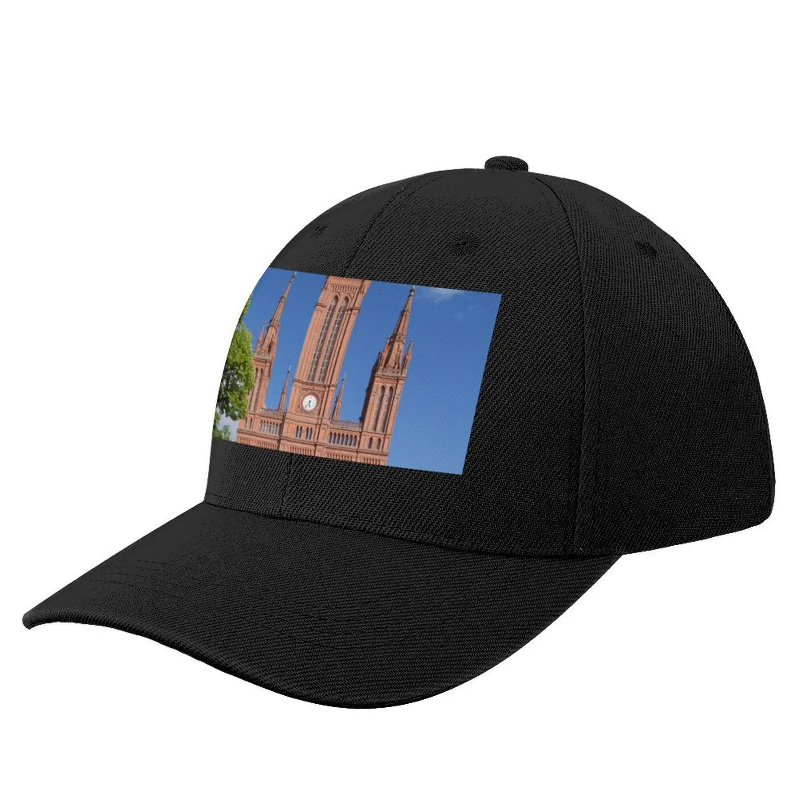 Market Church, Wiesbaden Baseball Cap Designer Hat Sun Cap Christmas Hat Caps Male Women's